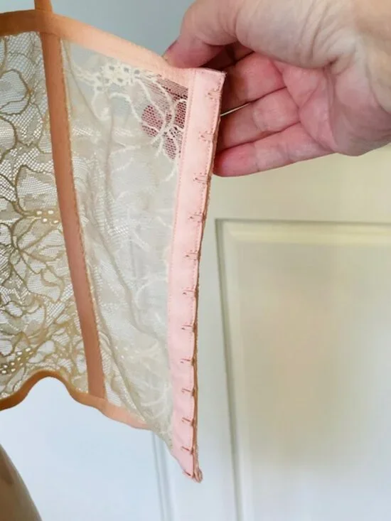 Victorias Secret Y2k Angels Corset Pink Lace Bustier Coquette Fairycore Top 36C - Picture 11 of 14